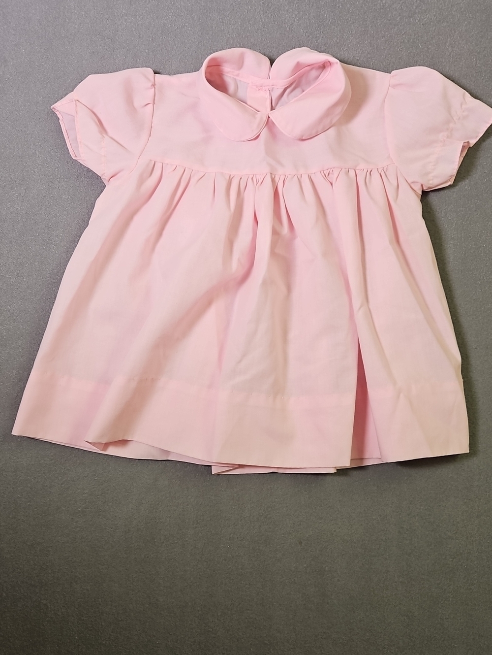 Vintage Handmade Pink Peter Pan Collar Girls' Dress
